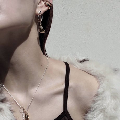 Pearl form hoop pierce (1P)