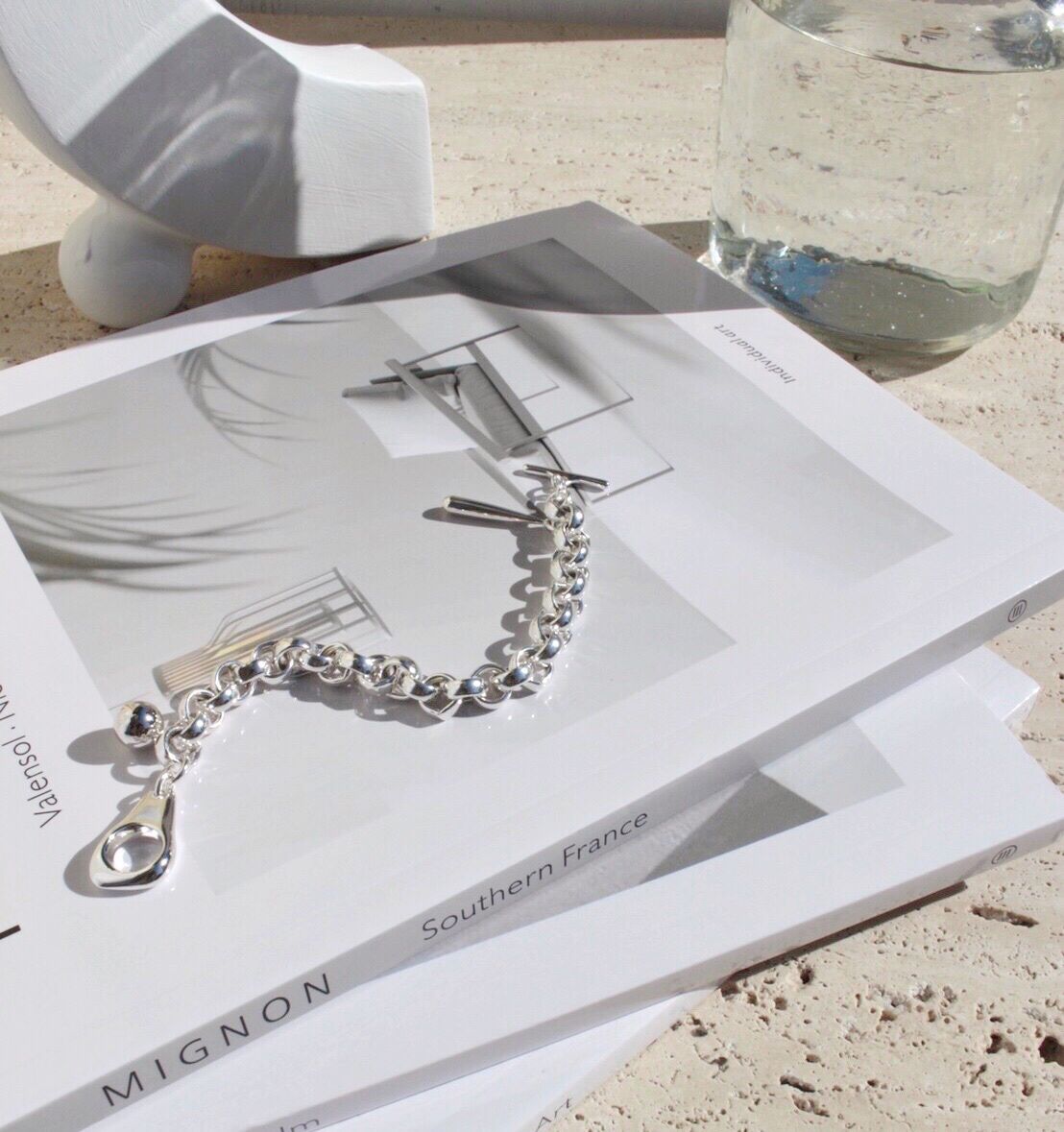 Collar bracelet / Light silver | Soierie Online Collar bracelet / Light silver | Soierie Online