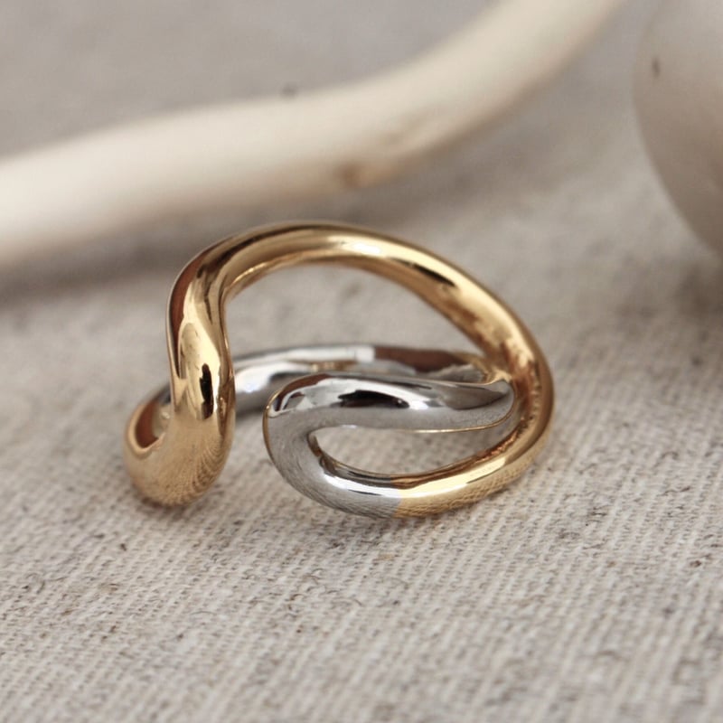 Connect loop earcuff ring (mix color) | Soierie