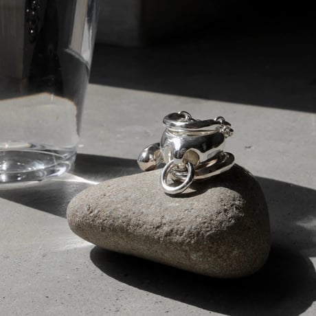 Vintage metal chain ring
