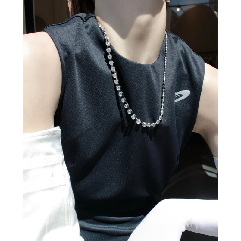 Ball chain stone necklace | Soierie Online Store Ball chain stone necklace | Soierie Online Store