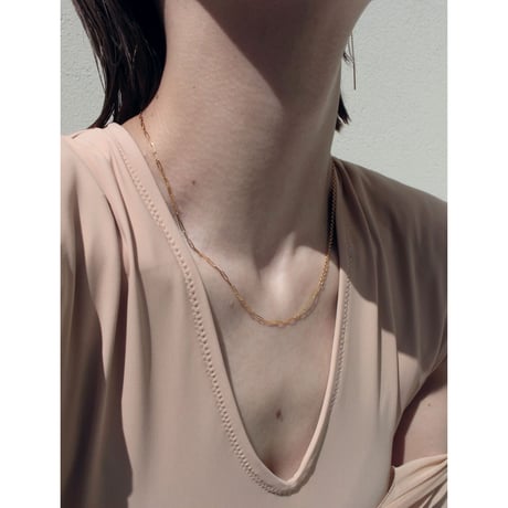norme third necklace / SV925＋Gold Plated