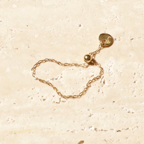 norme tag chain ring (Round type) / SV925＋Gold Plated