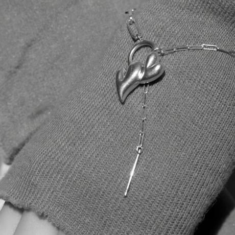 Heart motif double bracelet / Gold【Silver 925 product】