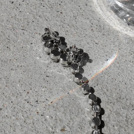 Stone drop ear clip (1P)
