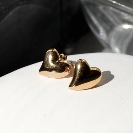 Heart mini pierce / Gold【Silver 925 product】