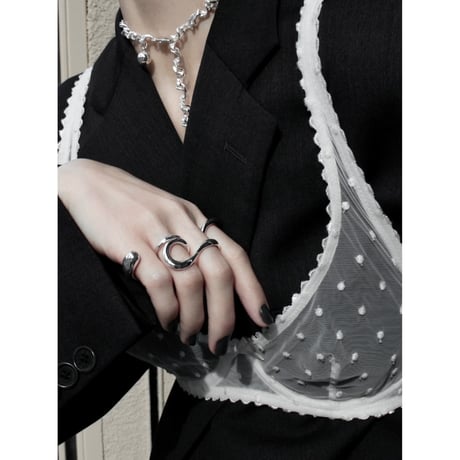 Curve earcuff w ring (one color)