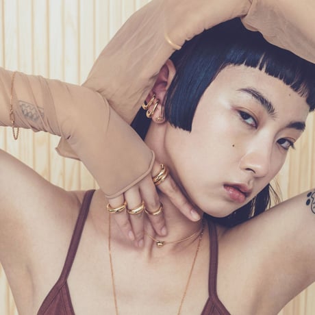 norme earcuff ring (1P)＃12 / SV925＋Gold Plated