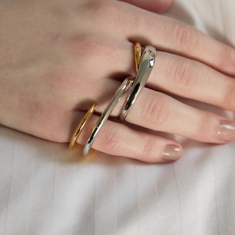 Practical hook earcuff ring (mix color)