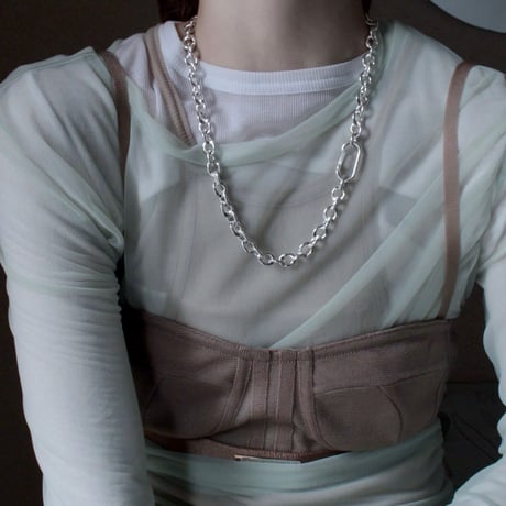 Flitter clip necklace
