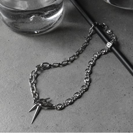 Dark metal necklace