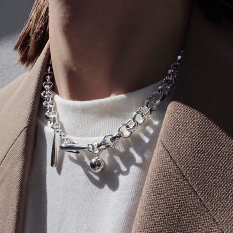Collar necklace / Light silver