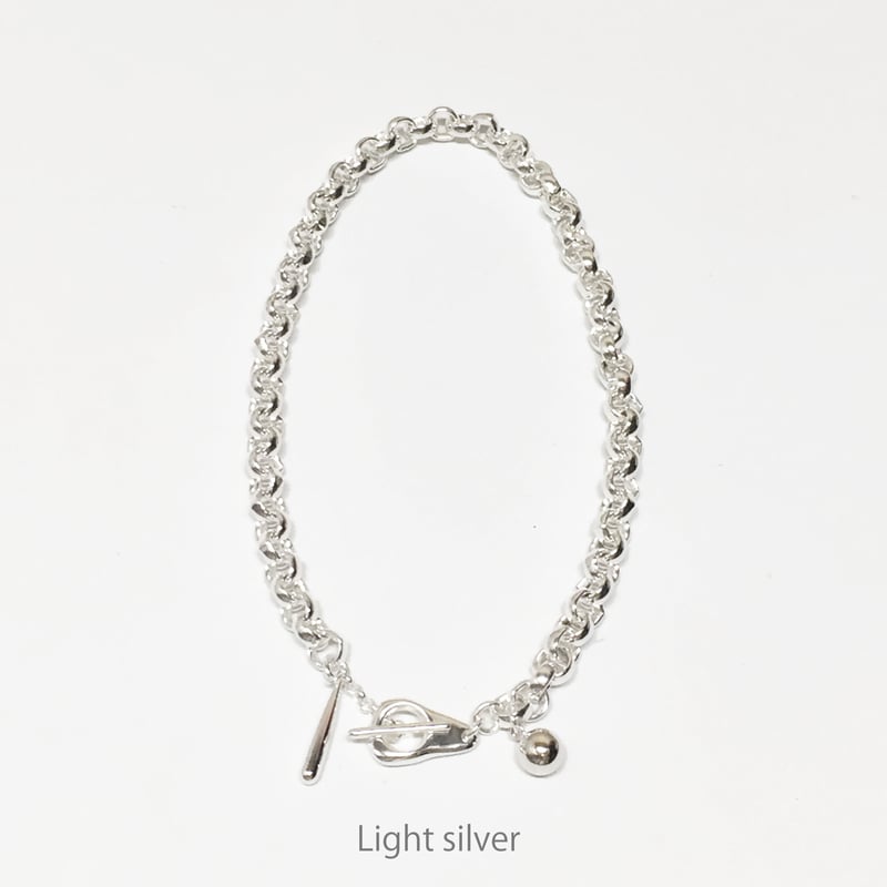 Collar necklace / Light silver | Soierie WEB STORE