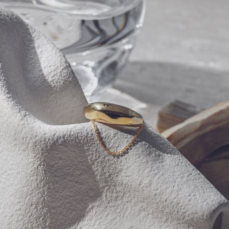norme second double ring (slim) / SV925＋Gold Plated
