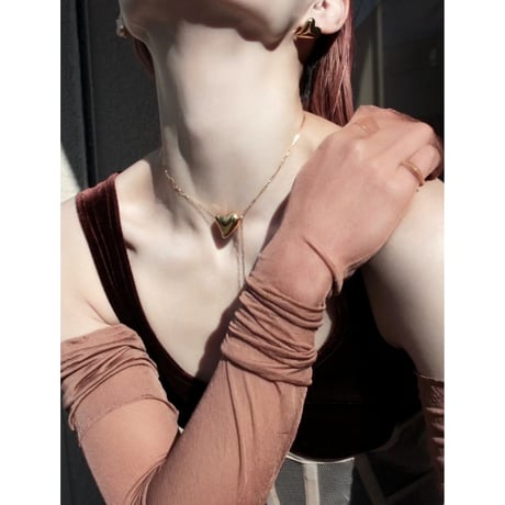 Heart necklace / Gold 【Silver 925 product】