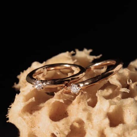 norme diamond ring / SV925＋Gold Plated