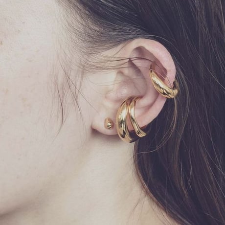 norme earcuff ring (1P) ＃9 / SV925＋Gold Plated