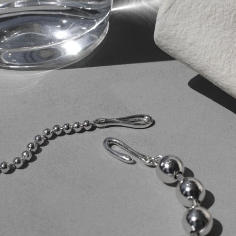 Ball chain hook necklace [Unisex line]