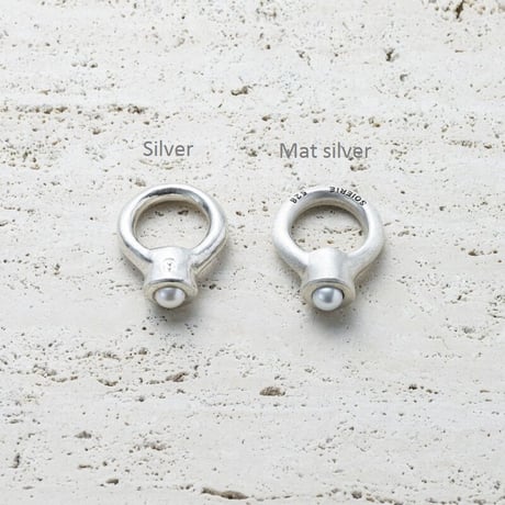 Tap pearl ring (Mens size only)  [Unisex line]