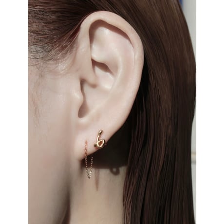norme numbering pierce (1P) / SV925＋Gold Plated