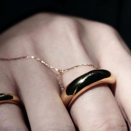norme shimmer finger bracelet / K18