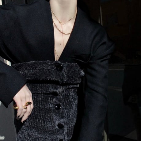 Layered necklace (3P) (one color)