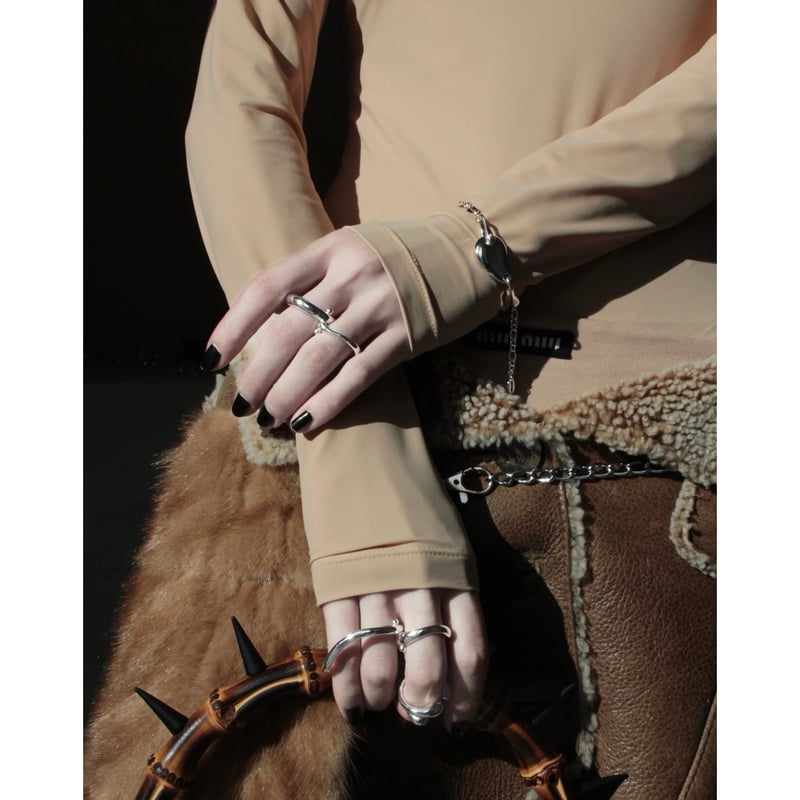 アクセサリー Soierie 2024 A/W kinetic art ring silver kinetic art ring (one color) | Soierie Online S