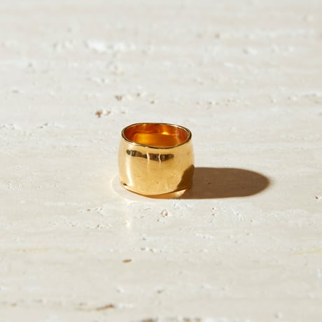 norme dew pinky ring / SV925＋Gold Plated