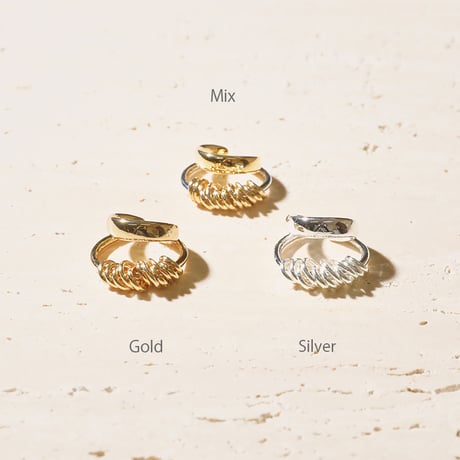 Infinity coil cuff ring (mix color)