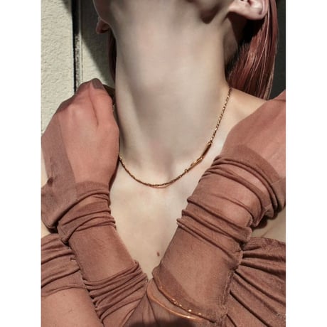 norme dew snake necklace / SV925＋Gold Plated