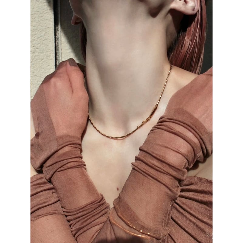 norme dew snake necklace / Gold | Soierie Onlin