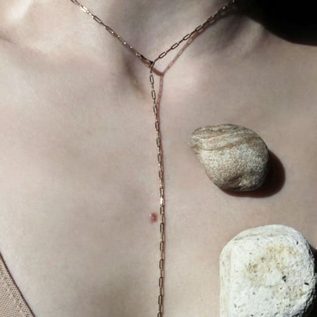 norme air metal necklace / K18