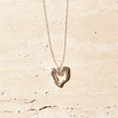 norme open heart necklace / SV925