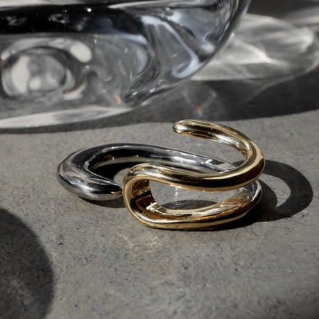 Practical hook earcuff ring (mix color)