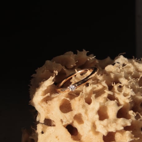 norme diamond ring / SV925＋Gold Plated