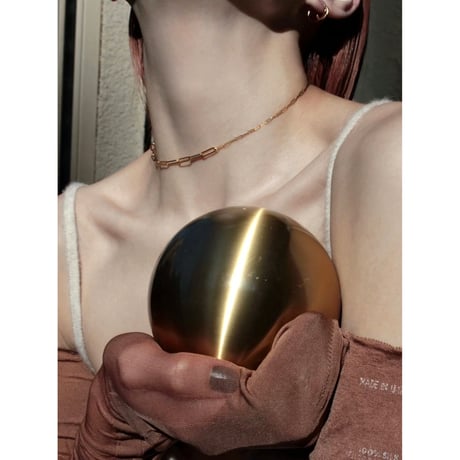 norme dew long frame necklace / SV925＋Gold Plated