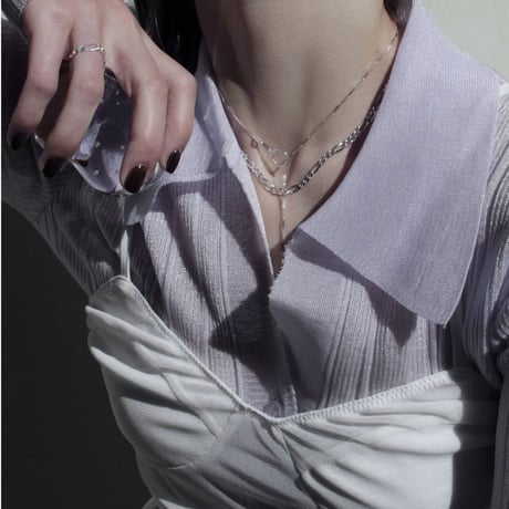 norme standard clear necklace [Unisex line] / SV925