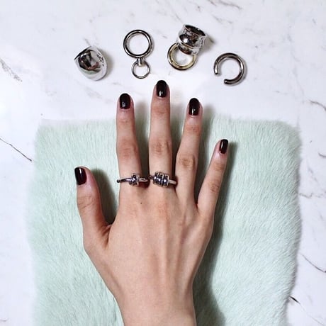 Coil knot ring
