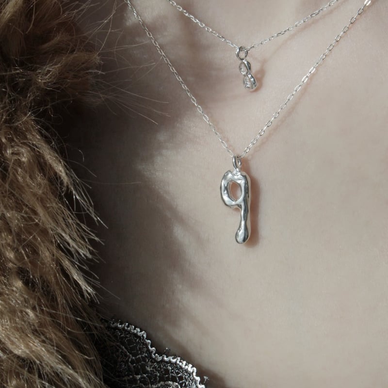 norme numbering necklace / SV925 | Soierie Onli