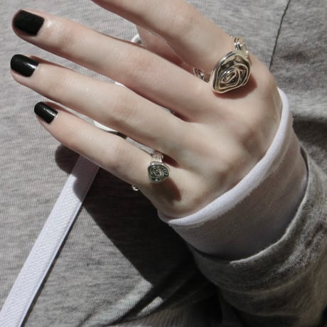 Rose cuff ring
