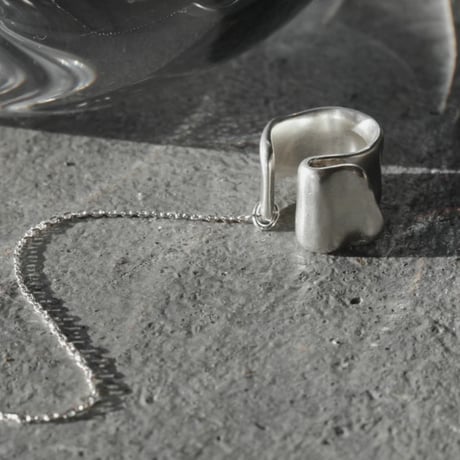norme playing chain earcuff (Matt) / SV925