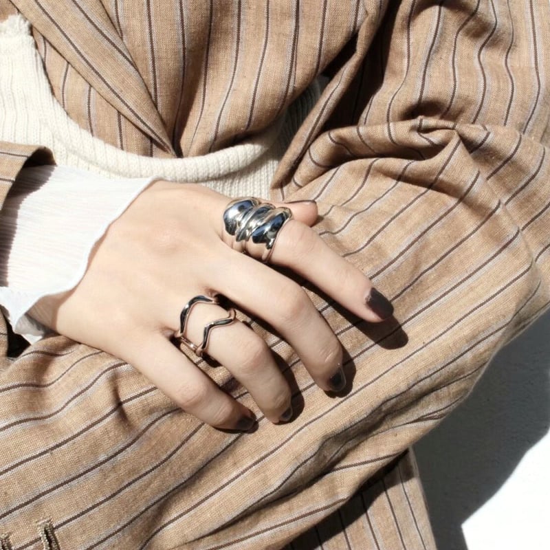 【美品】Chieko+ caviar Ring と earcuff ２点セット 美品】Chieko+ caviar Ring と earcuff 2点セット RING｜CHIEKO