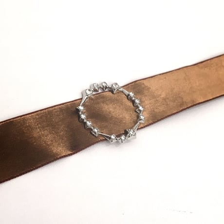 Velour choker (Constellation circle motif)