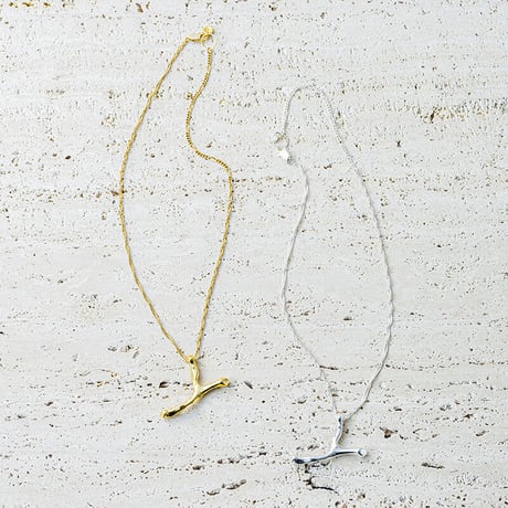Asymmetry metal necklace (Short)