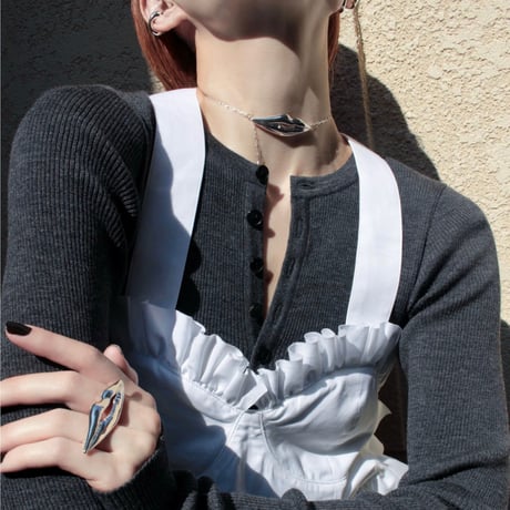 Lip motif necklace【Exclusive item】