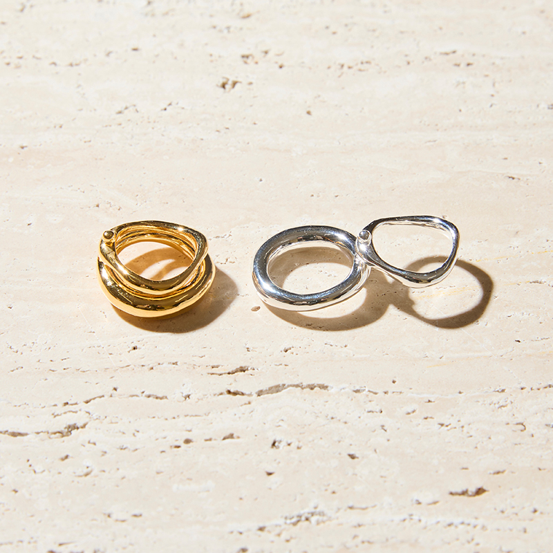 アクセサリー Soierie 2024 A/W kinetic art ring silver kinetic art ring (one color) | Soierie Online S