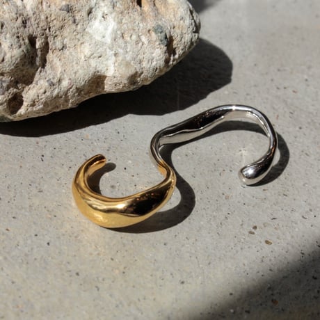 Metal art three finger ring (mix color)