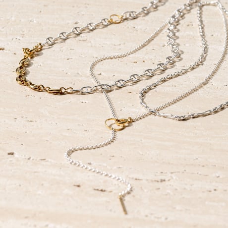 Layered necklace (3P) (mix color)