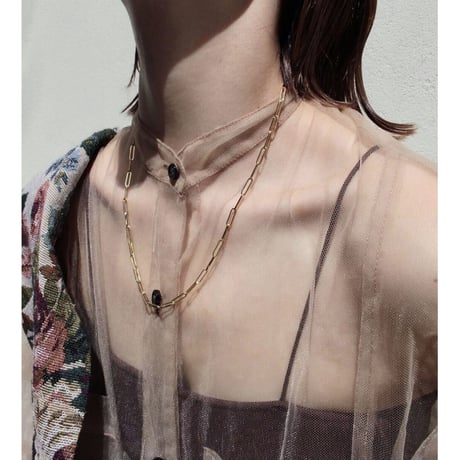 norme long frame necklace (Men's) / SV925＋Gold Plated