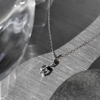 norme numbering mini necklace / SV925